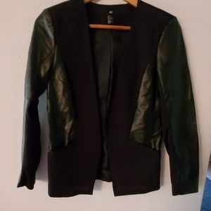 H&M Jackets & Coats - H&M Faux Leather Black Jacket - 6 H&M Jackets & Coats - H&M Faux Leather Black Jacket - 6